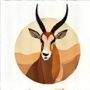 Icona di un orice arabo, simbolo di conservazione della fauna.